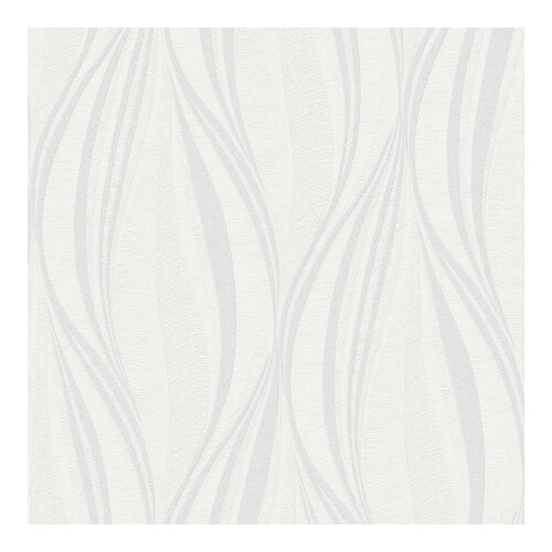Boutique Tango Embossed Geometric White/Silver Shimmer Wallpaper