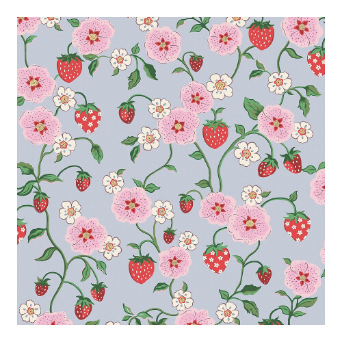 Cath Kidston Strawberry Summer Floral Wallpaper