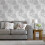 Superfresco Easy Superfresco Easy Eternal Grey / White Tree Print Wallpaper 1