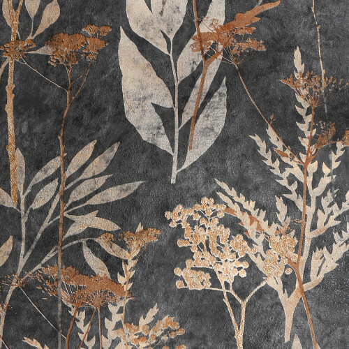 Superfresco Easy Superfresco Easy Solstice Black Gold Floral Wallpaper 2