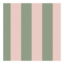 Cath Kidston Canopy Stripe Green &amp; Pink Wallpaper