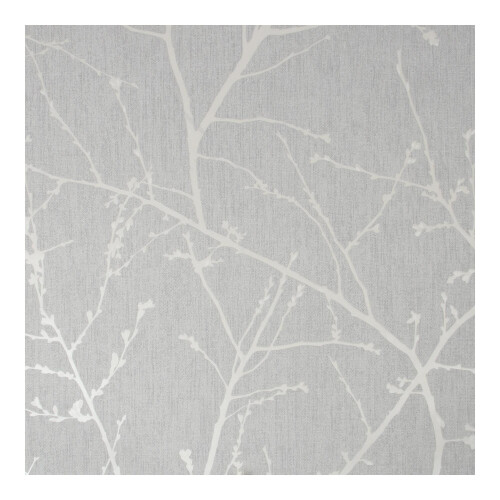 Superfresco Easy Innocence Branch Grey & Silver Metallic Wallpaper