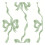 Cath Kidston Ribbon Bow Sage Wallpaper 1