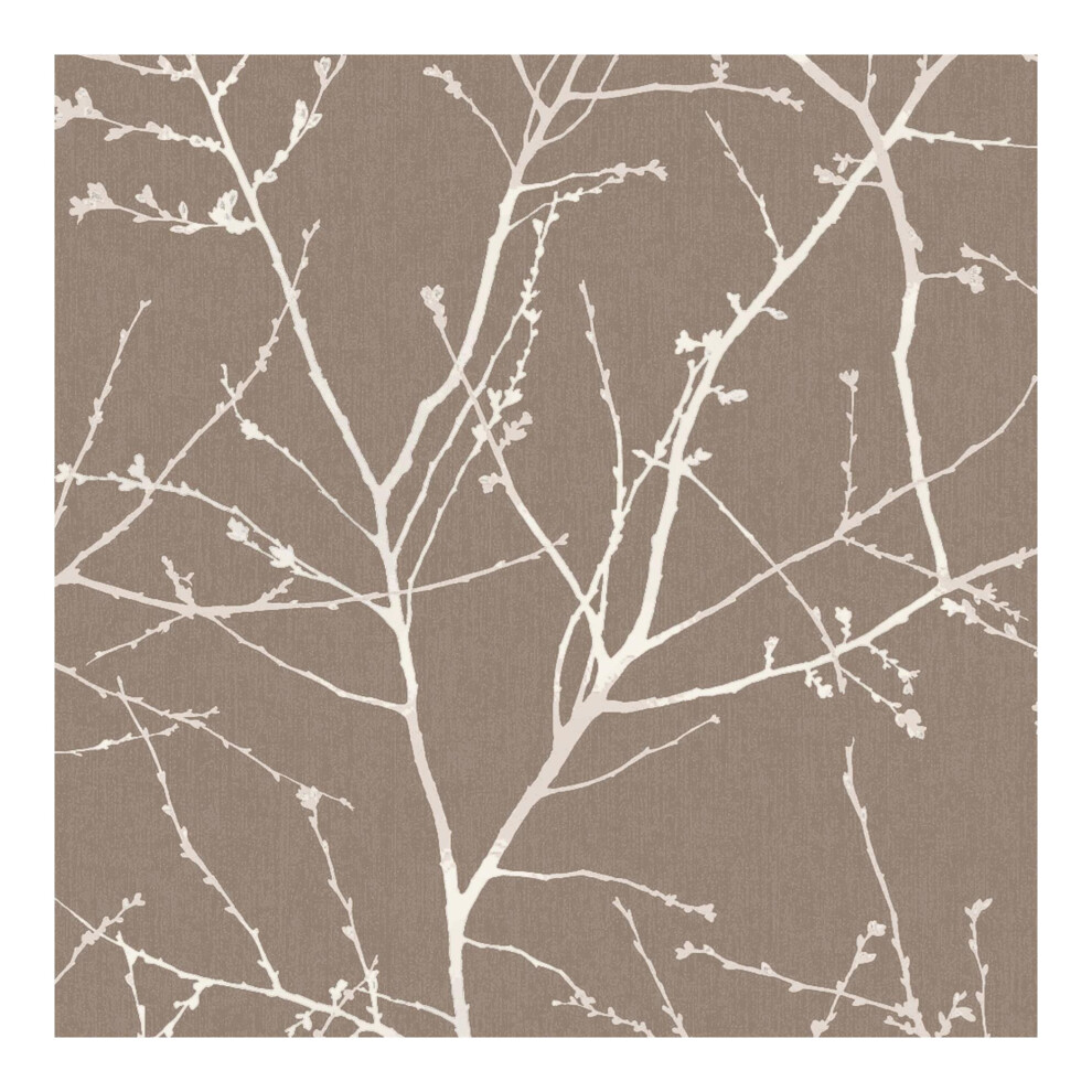 Superfresco Easy Innocence Branch Mushroom Metallic Wallpaper
