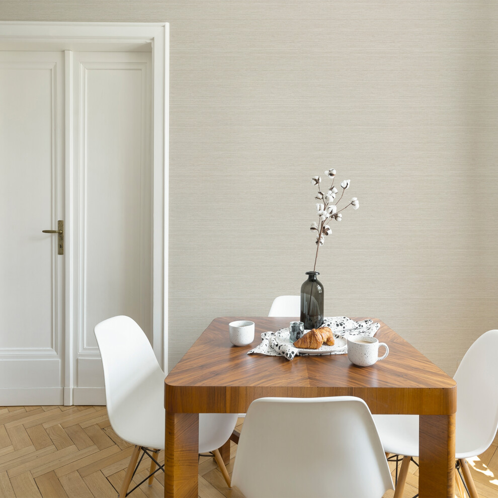 Art For The Home Unisex Pearl White Boutique Gilded Texture 10M Wallpaper - Image 7