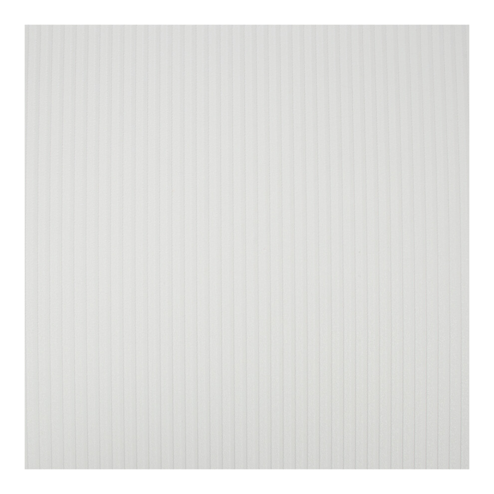 Superfresco Paintable Ribbed Textured Durable Wallpaper White