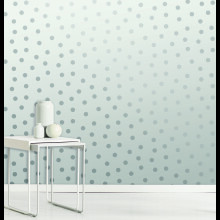 Starlight Spots White / Silver Wallpaper