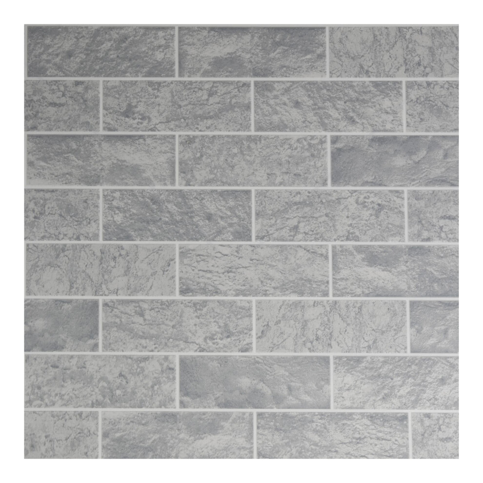 Contour Grey Tile Wallpaper 5011583398397