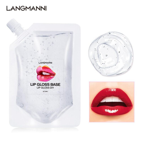 Moisturizing Transparent Lip Gloss Base with Deep Hydration and Pearlescent Shine, 20ml Orange 2