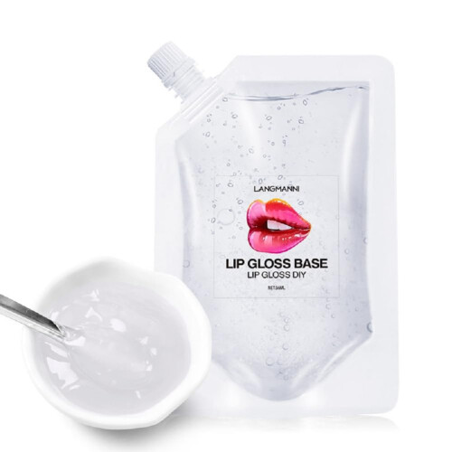 Moisturizing Transparent Lip Gloss Base with Deep Hydration and Pearlescent Shine, 20ml Orange 1