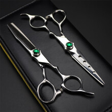 Professional Hair Cutting Scissors Set 6 Inch Japanese Stainless Steel with Razor Edge and Case