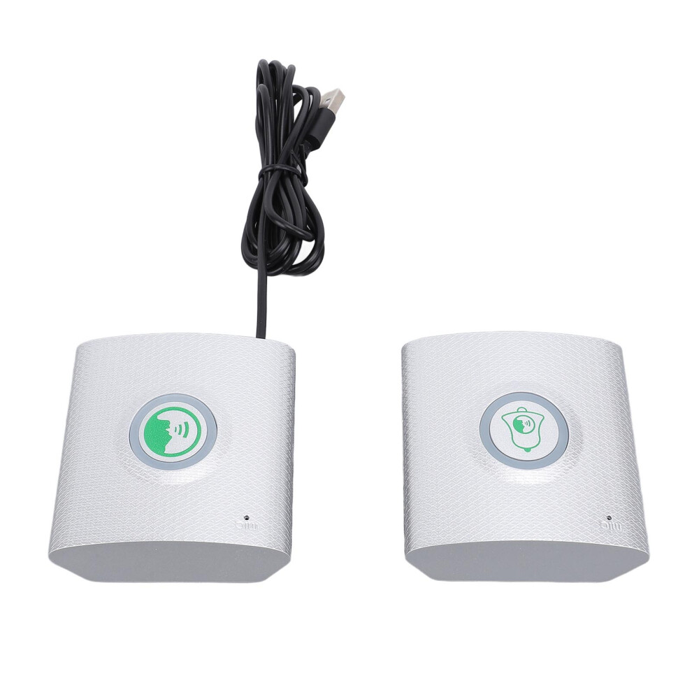 Rechargeable Wireless Doorbell With Adjustable Volume, 1200Mah, Silver 8761384732513