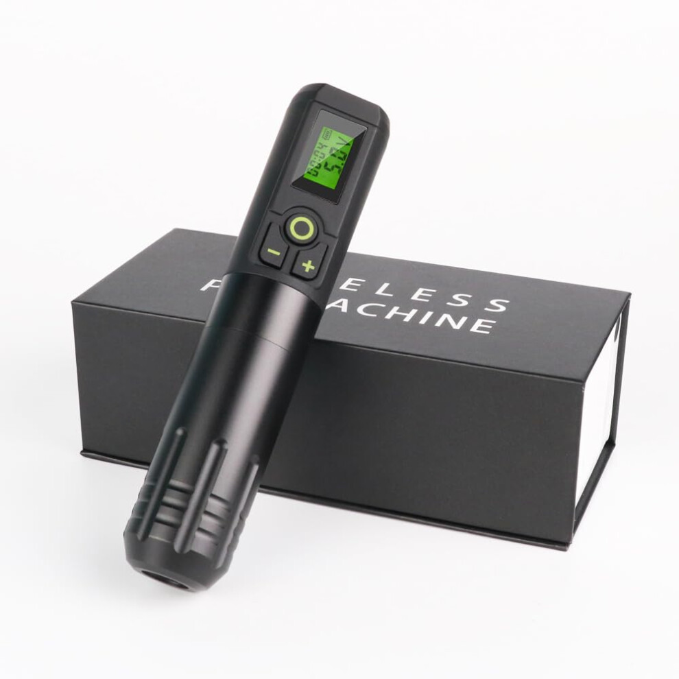 Wireless Tattoo Pen Kit with LCD Display, Speed Coreless Motor, Rechargeable for Permanent Makeup