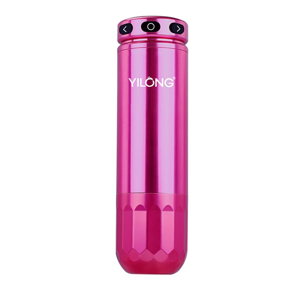 Red Wireless Tattoo Machine Pen With Brushless Motor, 2000Mah Battery And Oled Display For Artists,
