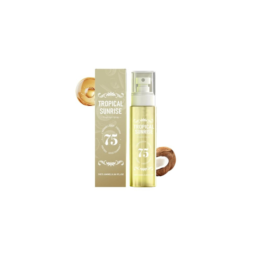Caramel Coconut Perfume Long Lasting Sweet Aroma Body and Hair Mist for Women