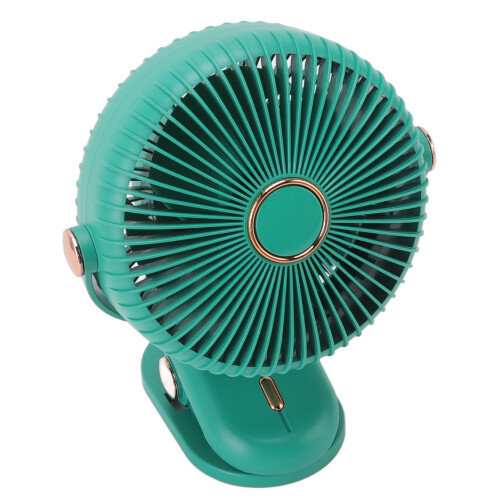 Ventilador de mesa com clipe, 3 velocidades, portátil, em ABS 2