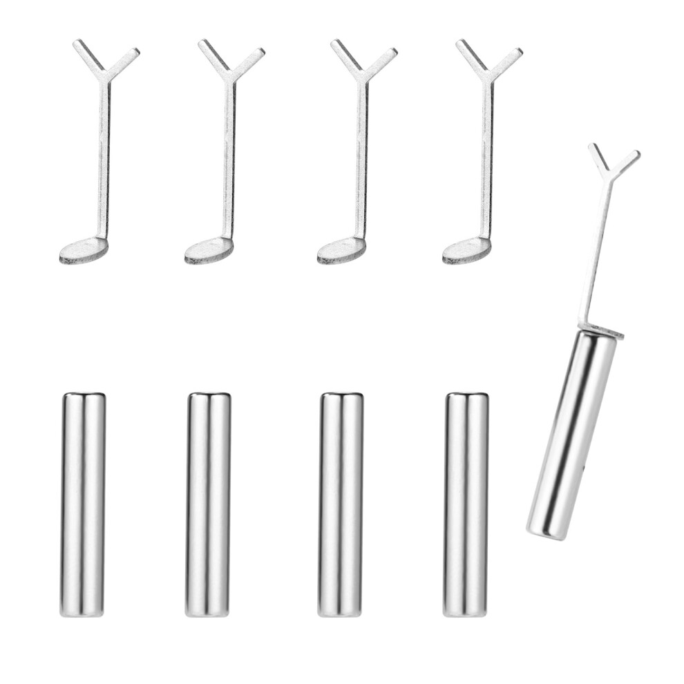 5pcs Heart Shaped Cat Eye Nail Magnet Set with YShaped Nail Art Magnetic Stick for Gel Polish