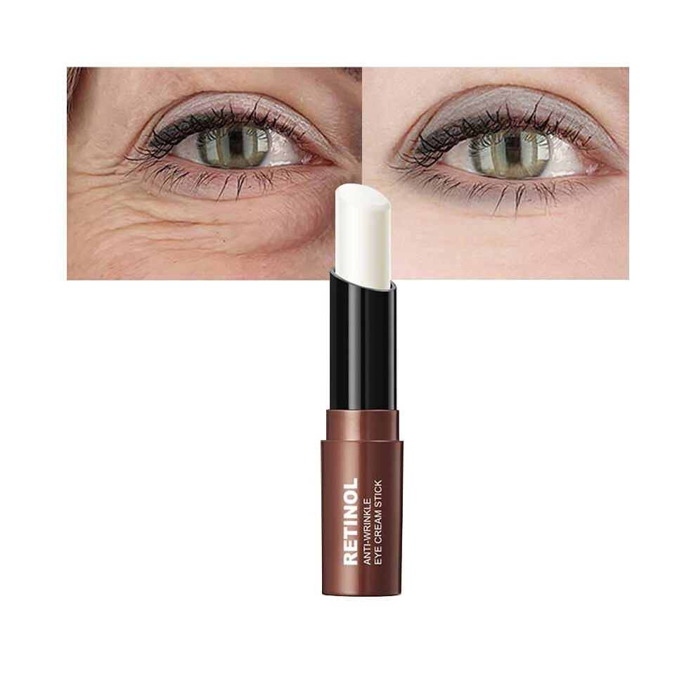 Cream/Dark Retinol Eye Stick For Circles And Puffiness, Antiaging Hydration For Wrinkles