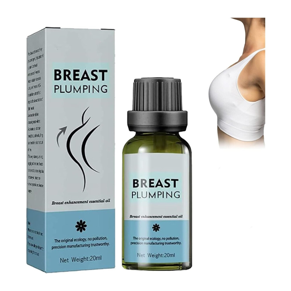 Breast Enhancement Oil with Immediate Lift Effect and Fuller Contours, Herbal Bust Firming Serum