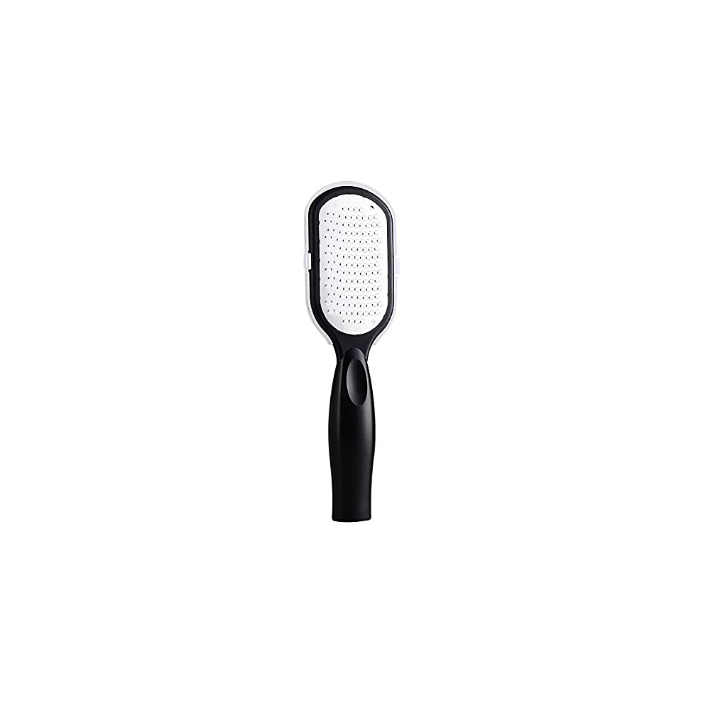 Foot Callus Remover Pedicure Foot File with Builtin Catcher, DualSided 1200 Blades Black