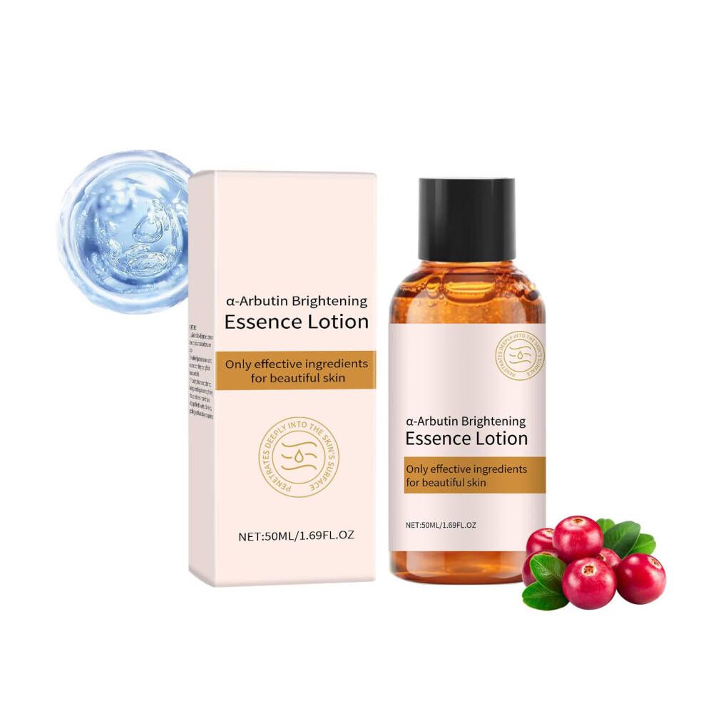 Alpha Arbutin Brightening Face Serum with Hyaluronic Acid, 50ml, Hydrating for Uneven Skin Tone