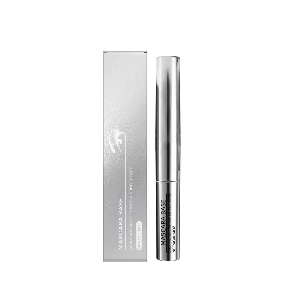 Black Waterproof Mascara Longlasting Smudge Proof Clump With Ultra Slim Curling Brush 1Pc