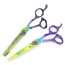 6 Inch Japanese 440C Stainless Steel Hair Cutting Scissors with Ultra Sharp Barber Thinning Shears
