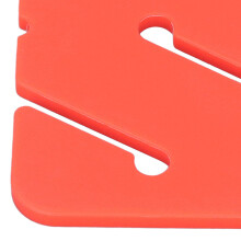 Rechteckige Höhlentauch-Markierung orange 4er