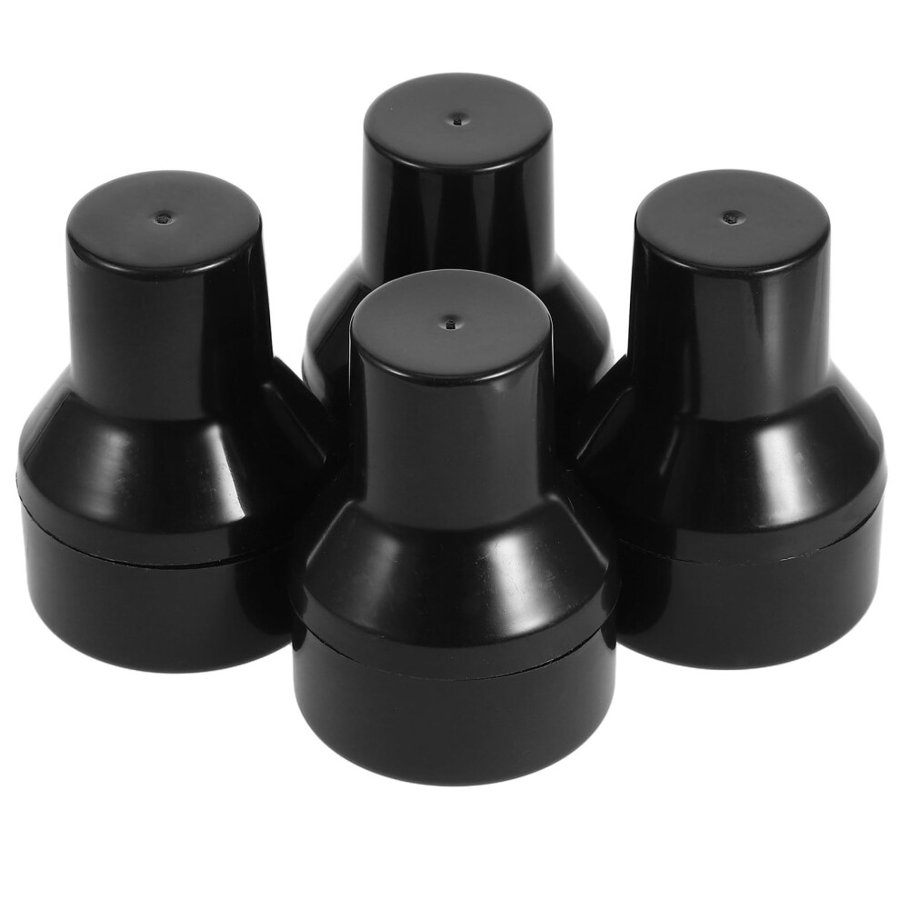 4Pcs Mushroom Shape Makeup Sponge and Powder Puff Set Dual Wet Dry Use Flawless Blending Reusable