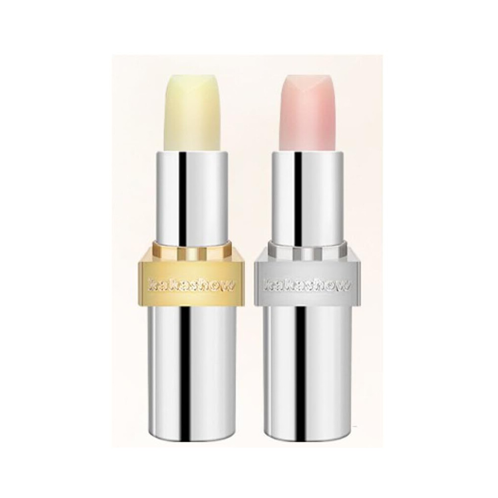 Peach/Orange Moisturizing Lip Balm Duo With And Flavors, Day And Night Deep Hydration Set