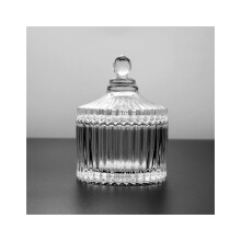 Glass Dappen Dish with Lid for Acrylic Liquid, Crystal Nail Art Mixing Cup, Durable and Easy Clean