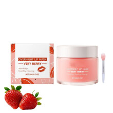 Lip Sleeping Mask with Strawberry Extract and Vitamin E for Deep Hydration and Overnight Lip