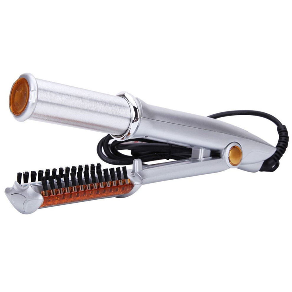 3 in 1 PTC Ceramic Hair Straightener and Rotating Hot Air Brush Styler with Fast HeatUp