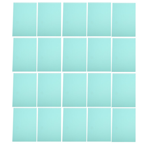 20 protège-documents A4, 20 trous, colorés, imperméables, mat, vert pâle 1