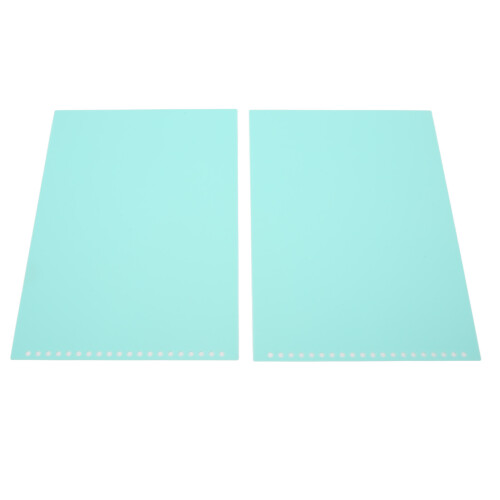 20 protège-documents A4, 20 trous, colorés, imperméables, mat, vert pâle 2