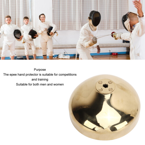 Epee Hand Protector 13cm Gold Aluminum Alloy Guard 2