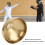 Epee Hand Protector 13cm Gold Aluminum Alloy Guard 6