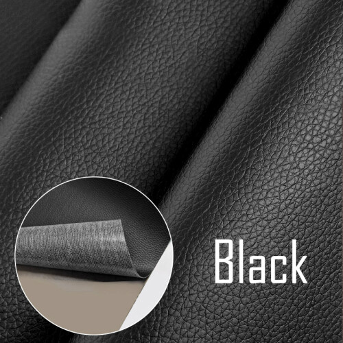 Plastic reparator autoadeziv piele artificiala 30x25 cm Black 1