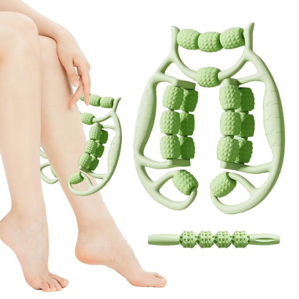 Green Cellulite Massager And Fascia Blaster For Legs Thighs Buttocks, Lymphatic Drainage,