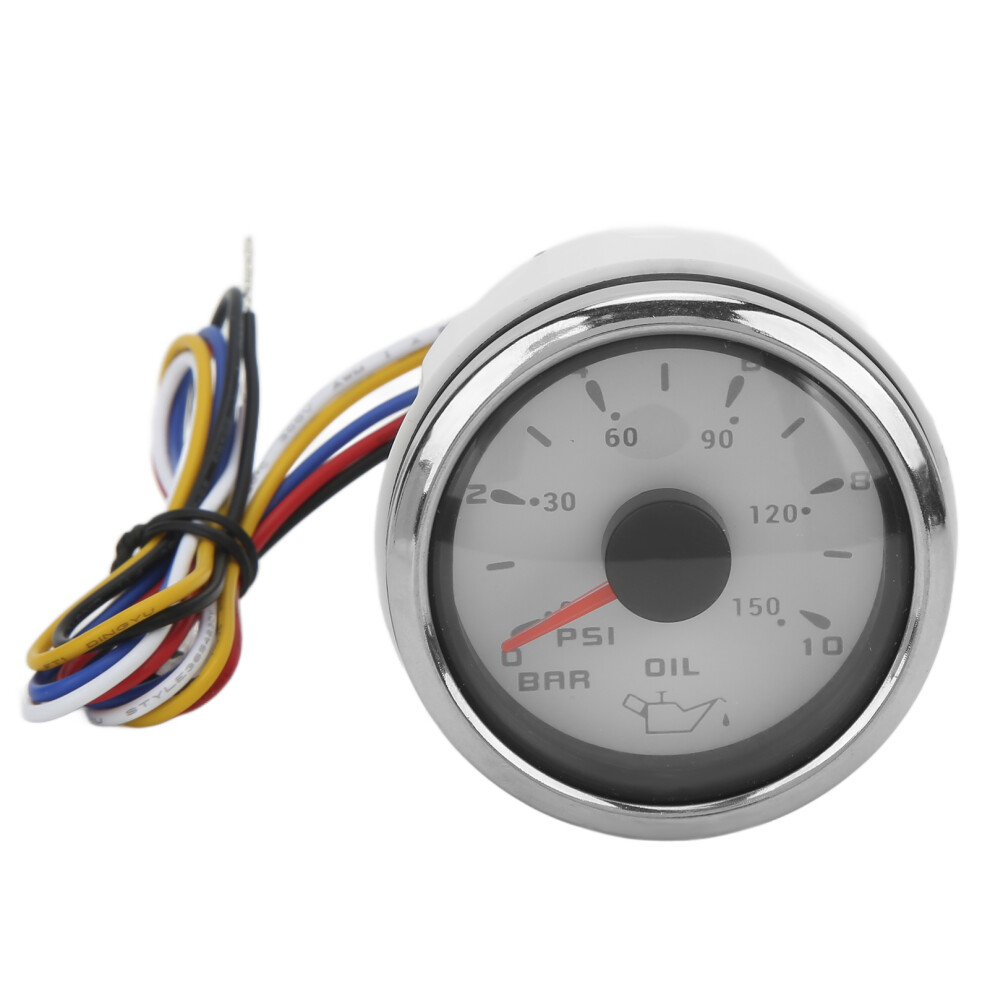 52Mm Oil Pressure Gauge Pointer 10Â184Î© Bright Colorful Backlight 4231390586270
