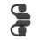 Bluetooth Earbuds 2x50mAh + 600mAh Case Black 10m 12