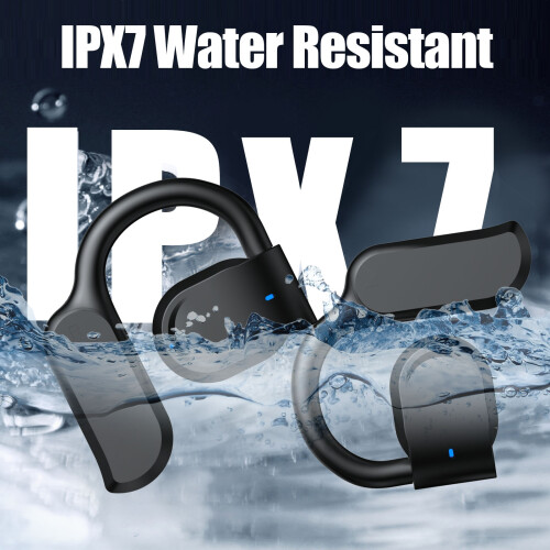 Bluetooth Earbuds 2x50mAh + 600mAh Case Black 10m 2