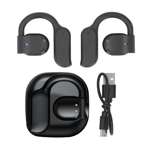Bluetooth Earbuds 2x50mAh + 600mAh Case Black 10m 1