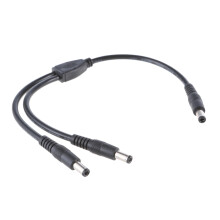 DC5525 Y Splitter Cable 18AWG Dual Device Power for LED Lights and CCTV Electronics