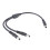 DC5525 Y Splitter Cable 18AWG Dual Device Power for LED Lights and CCTV Electronics 1