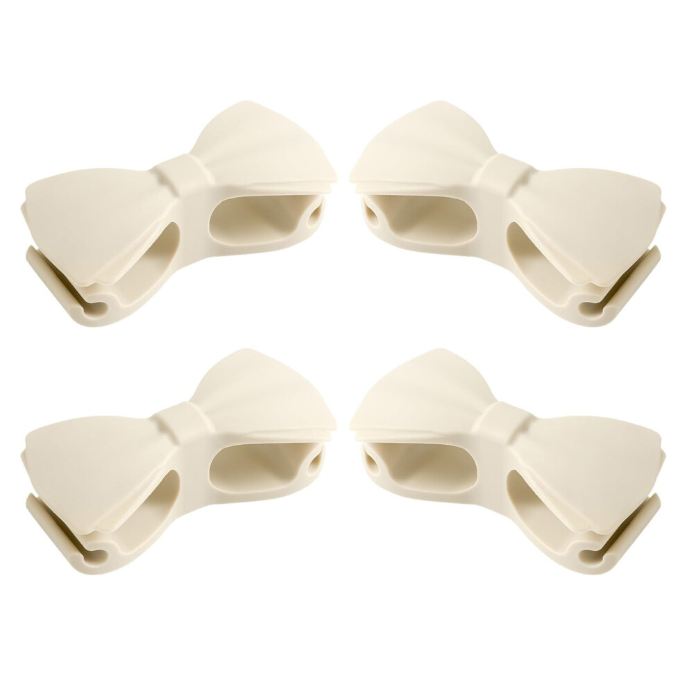 4Pcs Silicone Cable Organizer Bowknot Cord Winder With Strong Adhesive For Kitchen Appliances 9169991685533