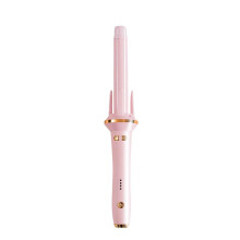 Automatic Curling Iron with Large Barrel for Big Waves, Pink Hair Curler with Negative Ion Technology