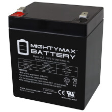 12V 5Ah F2 SLA Replacement Battery Discharge Wide Temp Shock Resistant for Crazy Cart