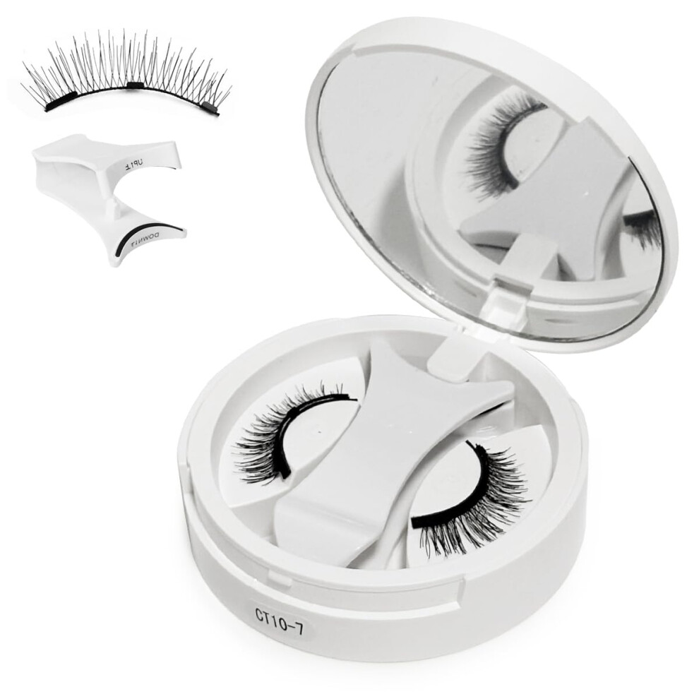 Magnetic Eyelashes with Applicator No Glue Needed Reusable Cat Eye Design Natural Look CT107