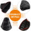 Black Universal Car Shift Boot Cover Dustproof Waterproof Gear Shift Knob Protector Fabric 2